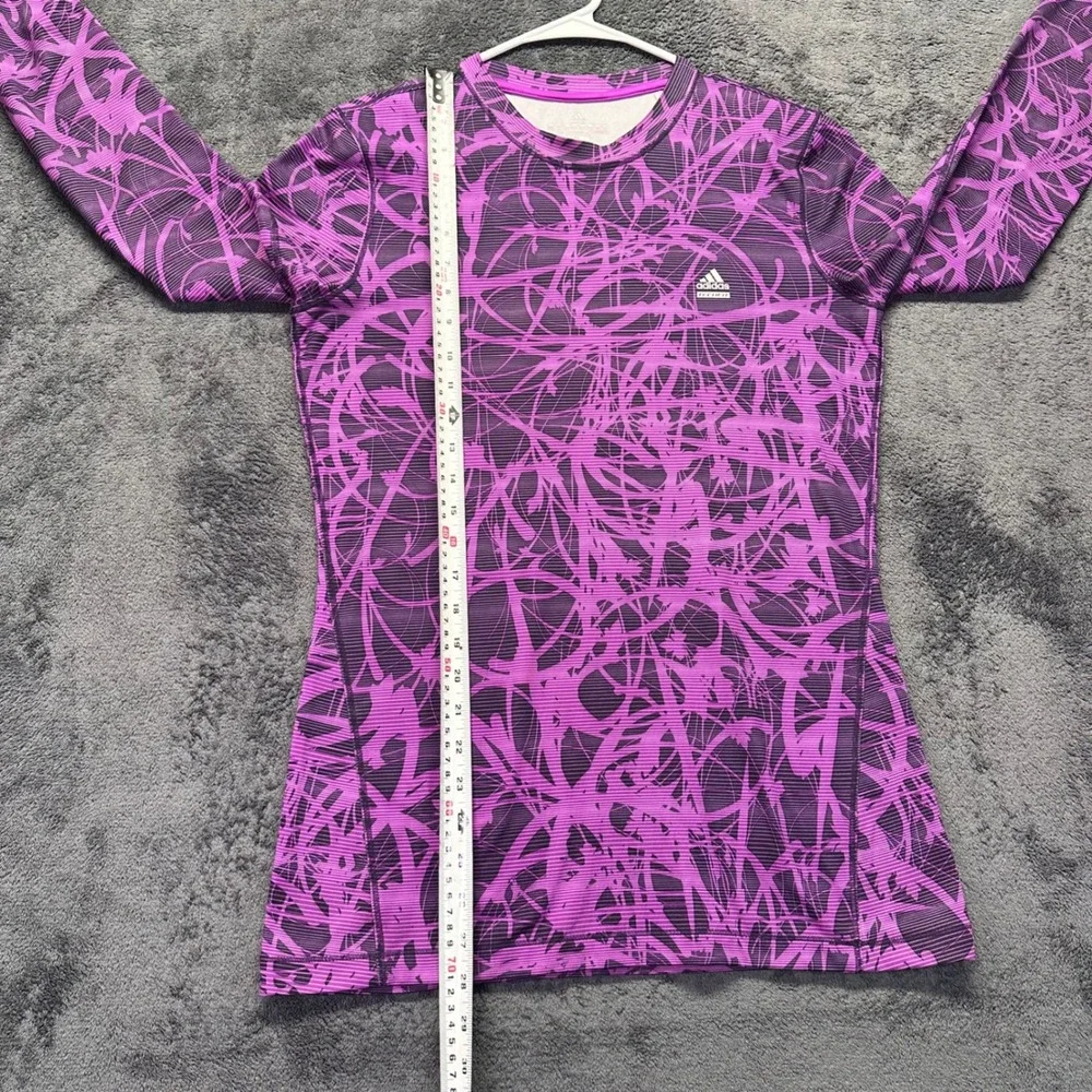 Adidas Techfit Climalite Compression Shirt Men's Medium Purple Long Sleeve